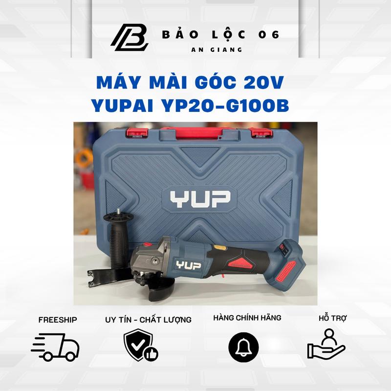  YUP Máy Mài Pin 100MM YUPAI YP20 G100B - Thiết Kế Nhỏ Gọn Công Suất Mạnh Mẽ Đa Năng Cắt & Mài Tốc Độ 8500 Vòng Phút 