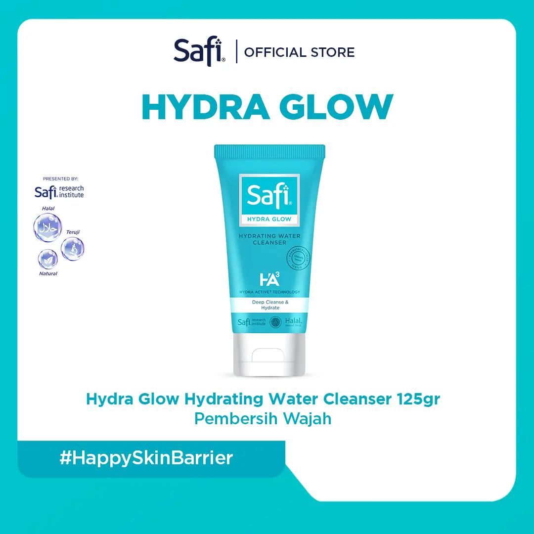SAFI - Hydra Glow - Hydrating Water Cleanser 125gr - Pembersih Wajah