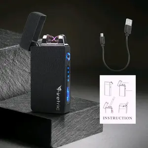 Firetric Korek Elektrik Pulse Plasma Cross Double Arc Lighter - JL613-FD