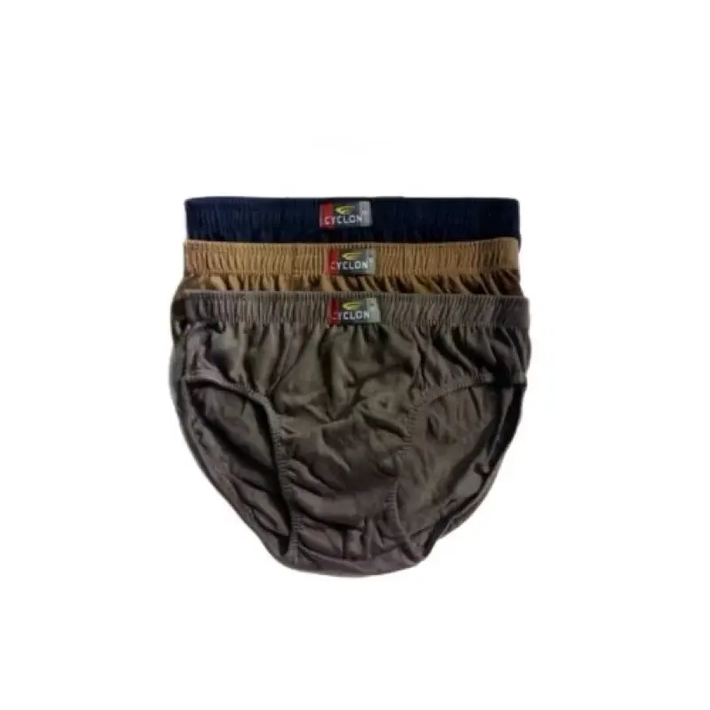 ￼[1 Box Isi 6 Pcs] Celana Dalam Pria Cylon Men's Brief Bahan Katun Super Lembut 1 Pack  Dewasa Cowok 3