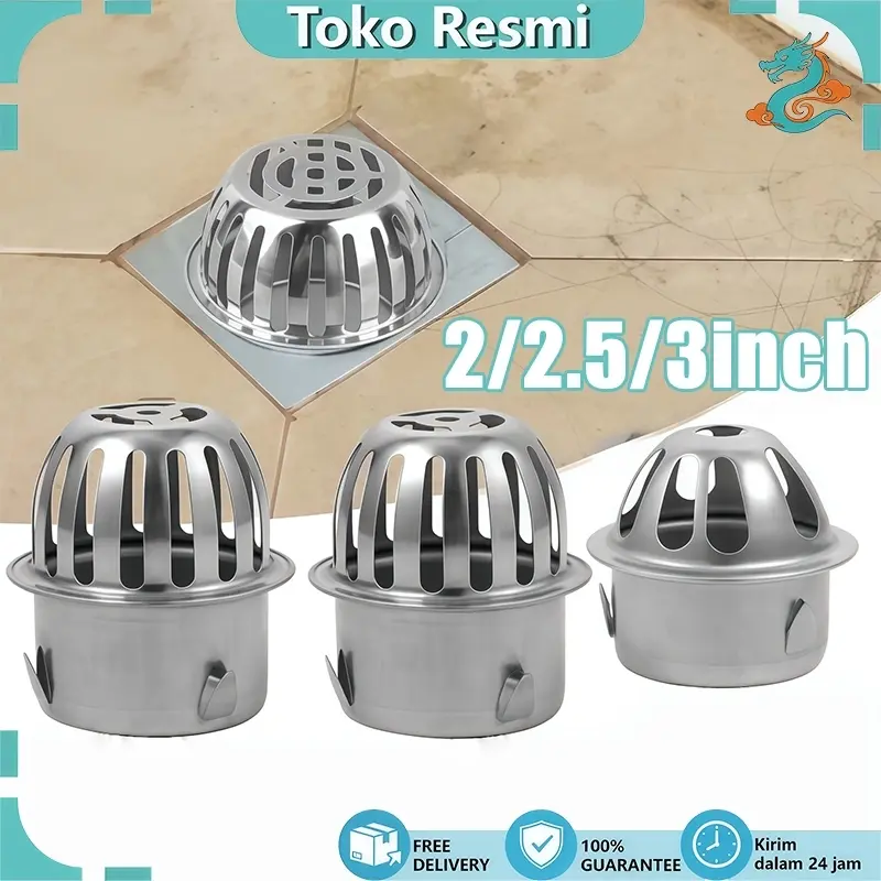 Roof Drain / Dak Atap Saringan Got / Talang Air Atas Stainless Steel