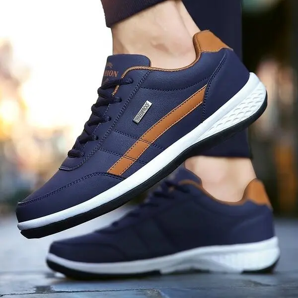 New Men's Sports Running Shoes Fashion Leather Casual Sneakers Sapatos Femininos Zapatos De Hombre Plus Size 38 48 Runner Sports Shoes Trainers Training Boy Walking Shoes Footwear Comfort