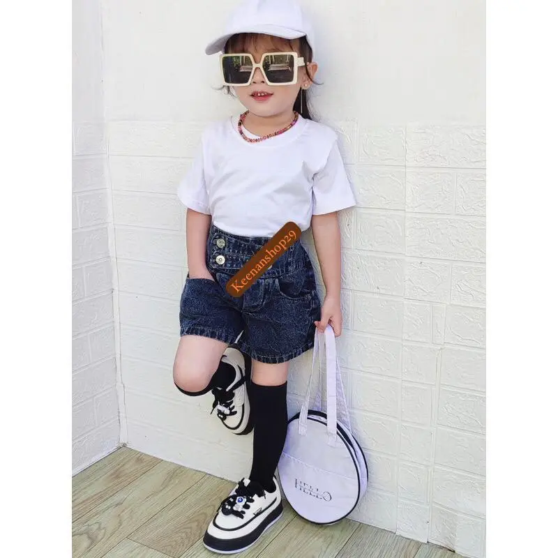 CELANA PENDEK JEANS ANAK PEREMPUAN USIA 1-7 TAHUN