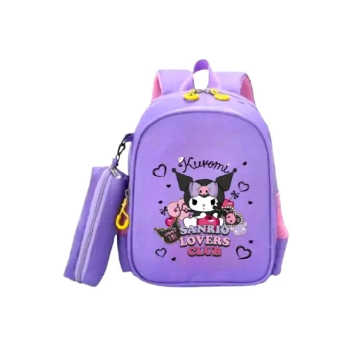 RLBags - KuromiDompet Tas sekolah anak Ransel anak cewek TK SD Tas ransel sekolah anak karakter kekinian dan trendy Fashion
