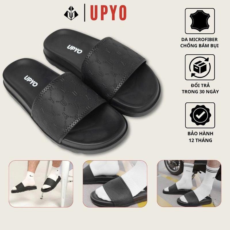 Dép Nam Đế Cao Su Tăng Chiều Cao Upyo Sand - UD12.01 DéP Da Nam Quai Ngang Chống Trơn Trượt Bảo Hành 12 Tháng Sand - UD12.01 Đế Bằng Slipper Đồng