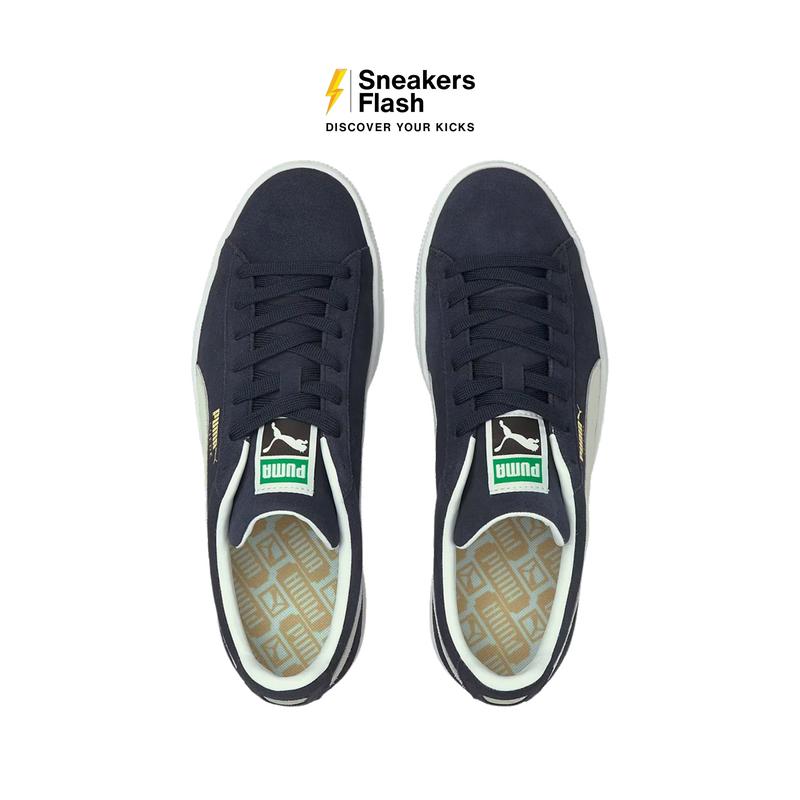 Sepatu Sneakers Pria PUMA SUEDE CLASSIC XXI PEACOAT NAVY WHITE - 37491504 2