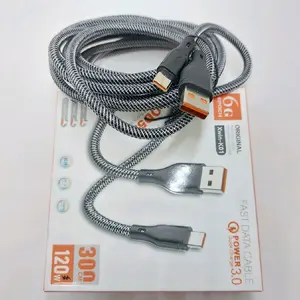 3 Meter Kabel data Charger Xwin K-01 120W Fast Charging
