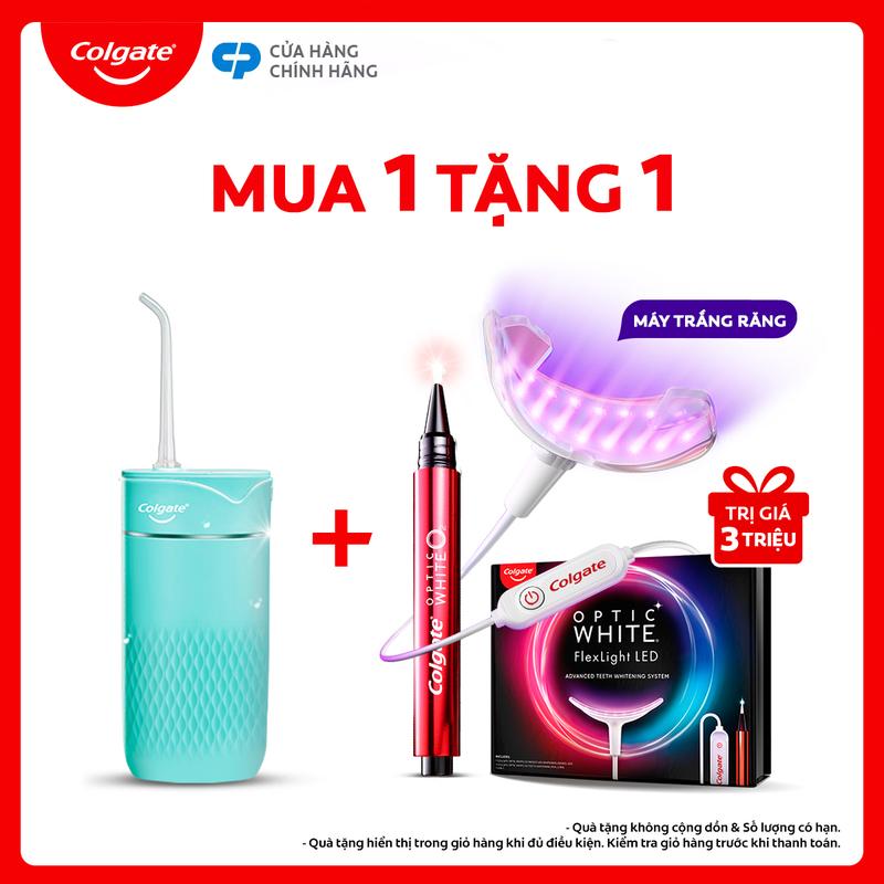   Deal độc quyền Gonkpink 16.12  Máy tăm nước Colgate nhỏ gọn chống thấm nước pin sạc 