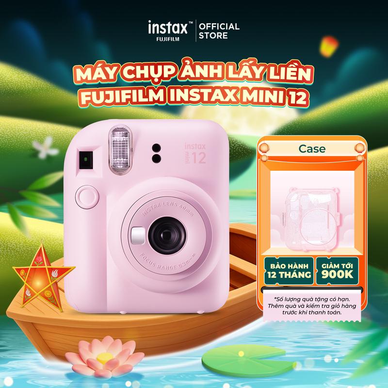 Máy Ảnh Chụp Lấy Liền Fujifilm Instax Mini 12 - Bảo Hành 12 Tháng (Máy lẻ - Không kèm film)