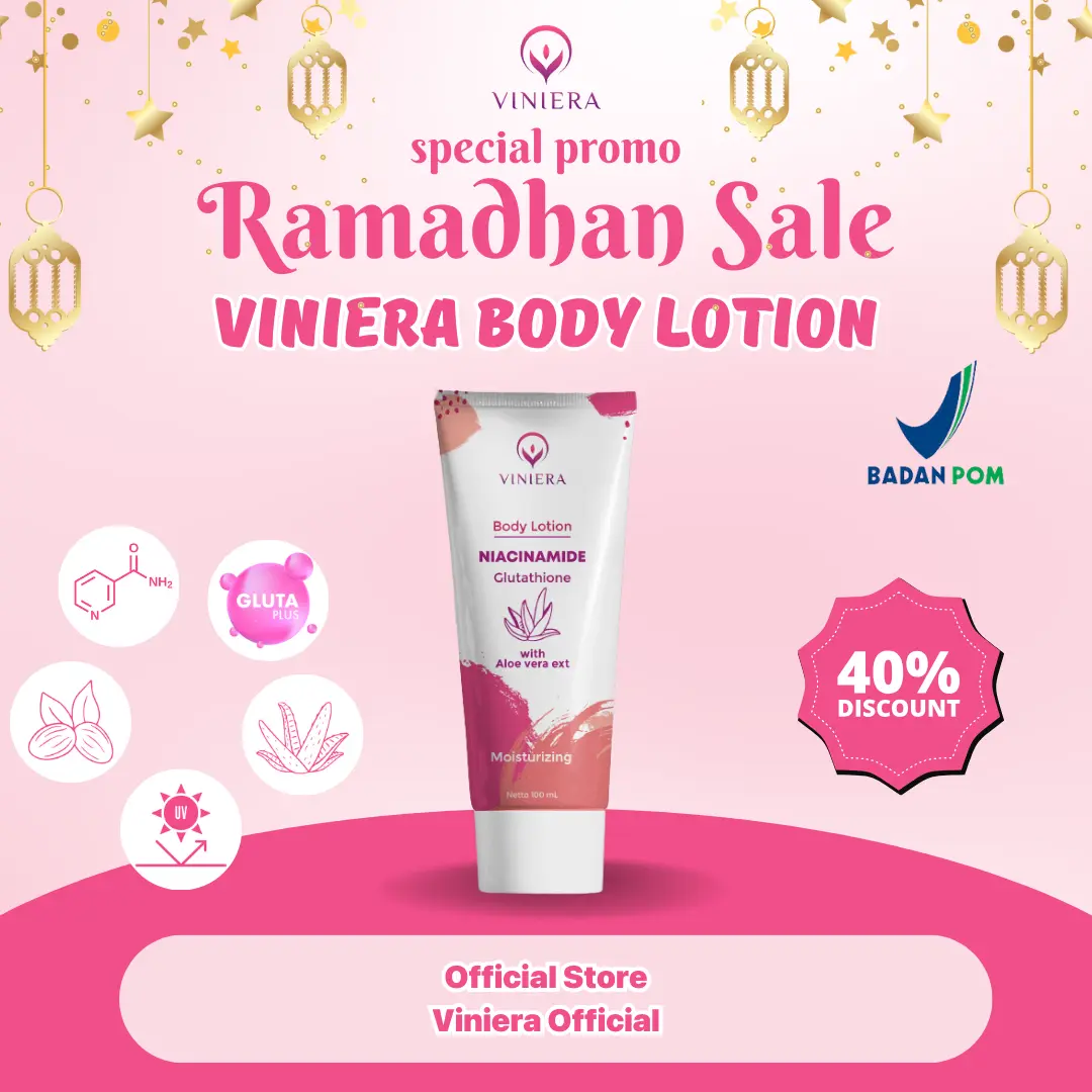 VINIERA BODY LOTION LIVE 1 pcs Mencerahkan dan Melembabkan Pencerah Hand Tubuh Tangan