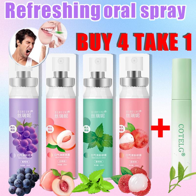 Product Introduction of Set Semburan Mulut Menyegarkan, 5pcs, Perisa Pic, Pudina, Strawberi, Laici dan Anggur, Nafas segar, [COD & Jualan Panas] 18
