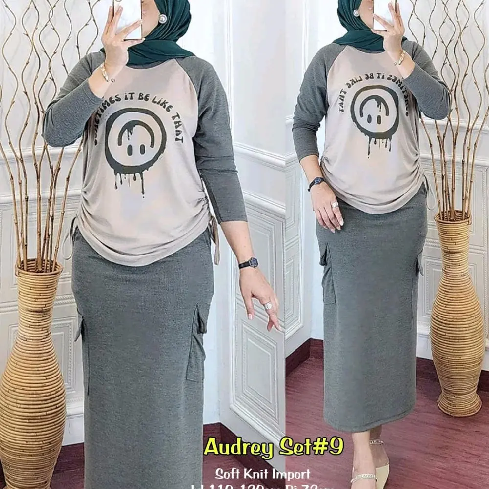 AUDREY SETELAN ROK SOFT KNIT IMPORT