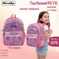 Gambar Tas Sekolah Anak Perempuan PG TK Medium Karakter Rabbit Strawberry | Tas Anak Cewek Motif Strawberry Cute dari NaimaxKids.id Kota Tangerang 1 Tokopedia