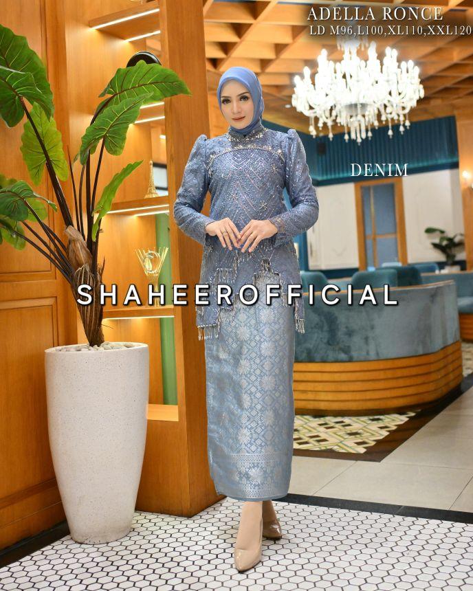 (sh) set kebaya adella ronce lilit songket // kebaya viral // kebaya modern // kebaya bridsmaid // kebaya wisuda // kebaya murah
