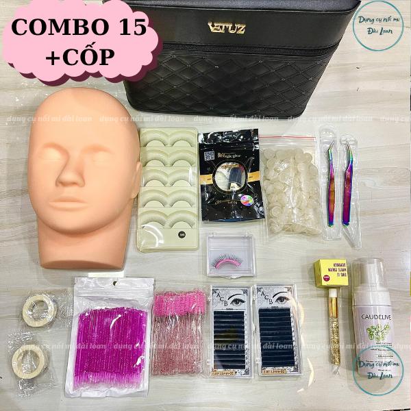 Bộ Dụng Cụ Nối Mi Chuyên Nghiệp Cho Người Mới Bắt Đầu Combo Dụng Cụ Nối Mi Cơ Bản - bộ đồ nghề học nối mi- combo dụng cụ nối mi - combo đồ mi -combo nối mi đầy đủ Đồ Trang Điểm Nữ Cosmetic Women Mỹ Phẩm Kẹp Mi