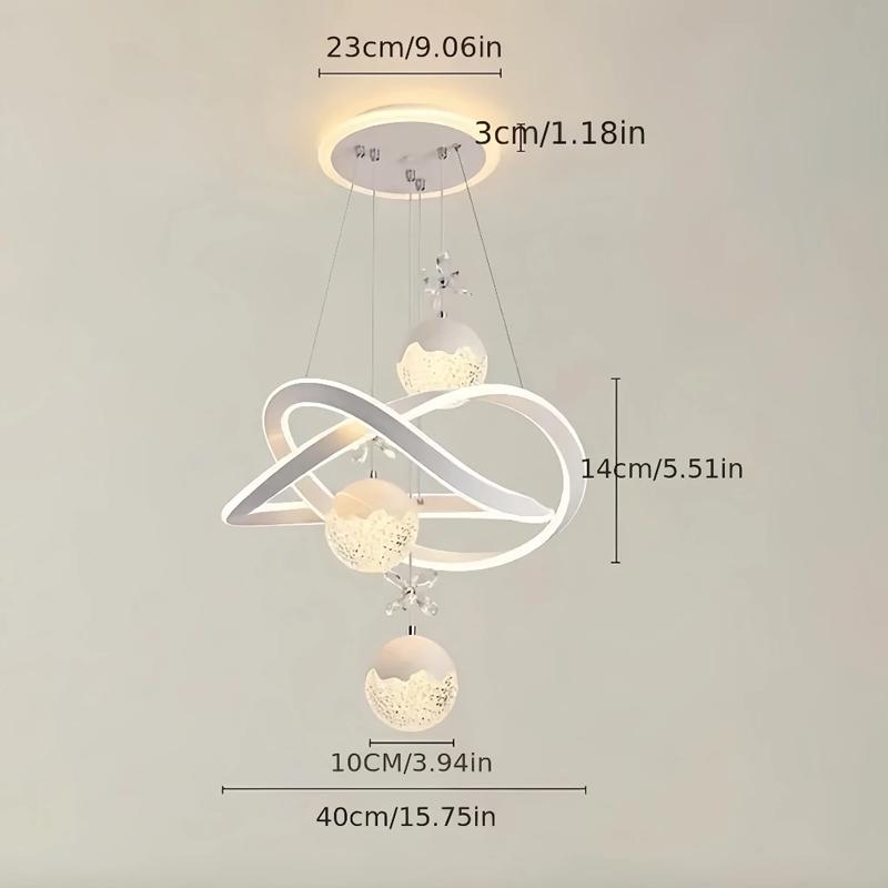Product Introduction of Led 3 Warna  Nordik Kristal Lampu Gantung   Minimalisme proyeksi chandelier  Restoran Ruang Tamu kamar tidur Koridor  Dekoratif Mewah 27