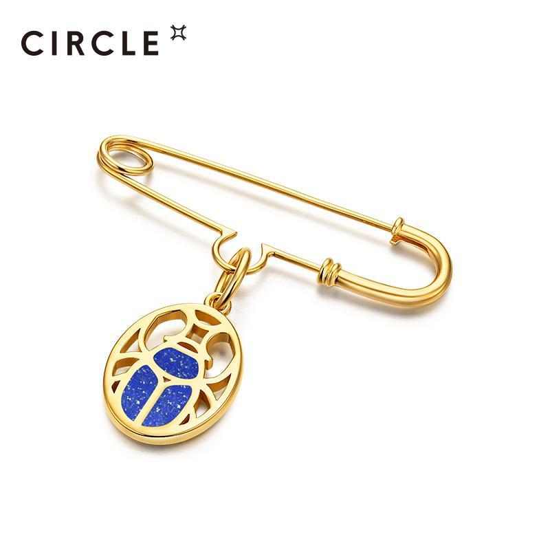 Circle Scarabe Brooch For Women Daily Party 1