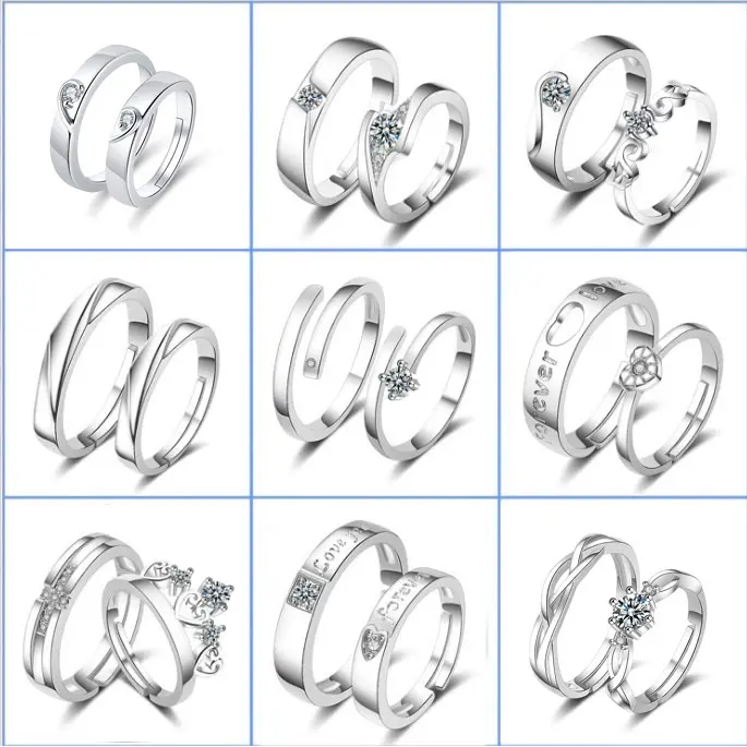 Ladamai 1 Buah Cincin Pasangan Silver / Cincin Pengantin / Cincin Couple / Cincin Pernikahan 0