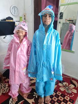 Product Review of A-CROSS JAS HUJAN SETELAN ANAK KUROMI DENGAN RUANG RANSEL DI BELAKANG LUCU DAN IMUT Pvc Biru Pink from c**a 0
