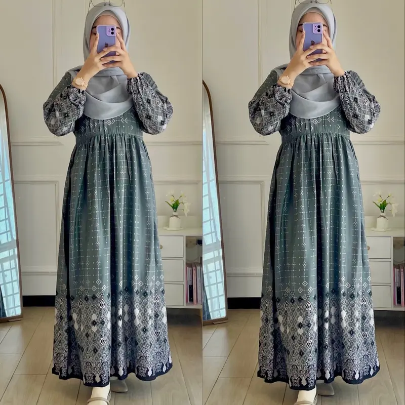 Gamis Rayon / Homey Dress Rayon Busui Ada Size S M L XL 1