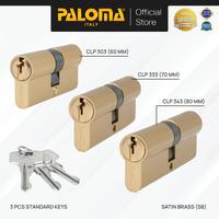 Gambar PALOMA Cylinder Kunci Pintu Silinder Double Cylinder Knob Standard Key Brass Kuningan Gold Emas Satin Silver Antique Antik Black Hitam Gunmetal Gun Metal CLP 303 304 305 306 307 324 333 334 335 336 337 343 344 345 346 347 - 60 mm, Satin Brass dari PALOMA Official Kota Administrasi Jakarta Timur 4 Tokopedia