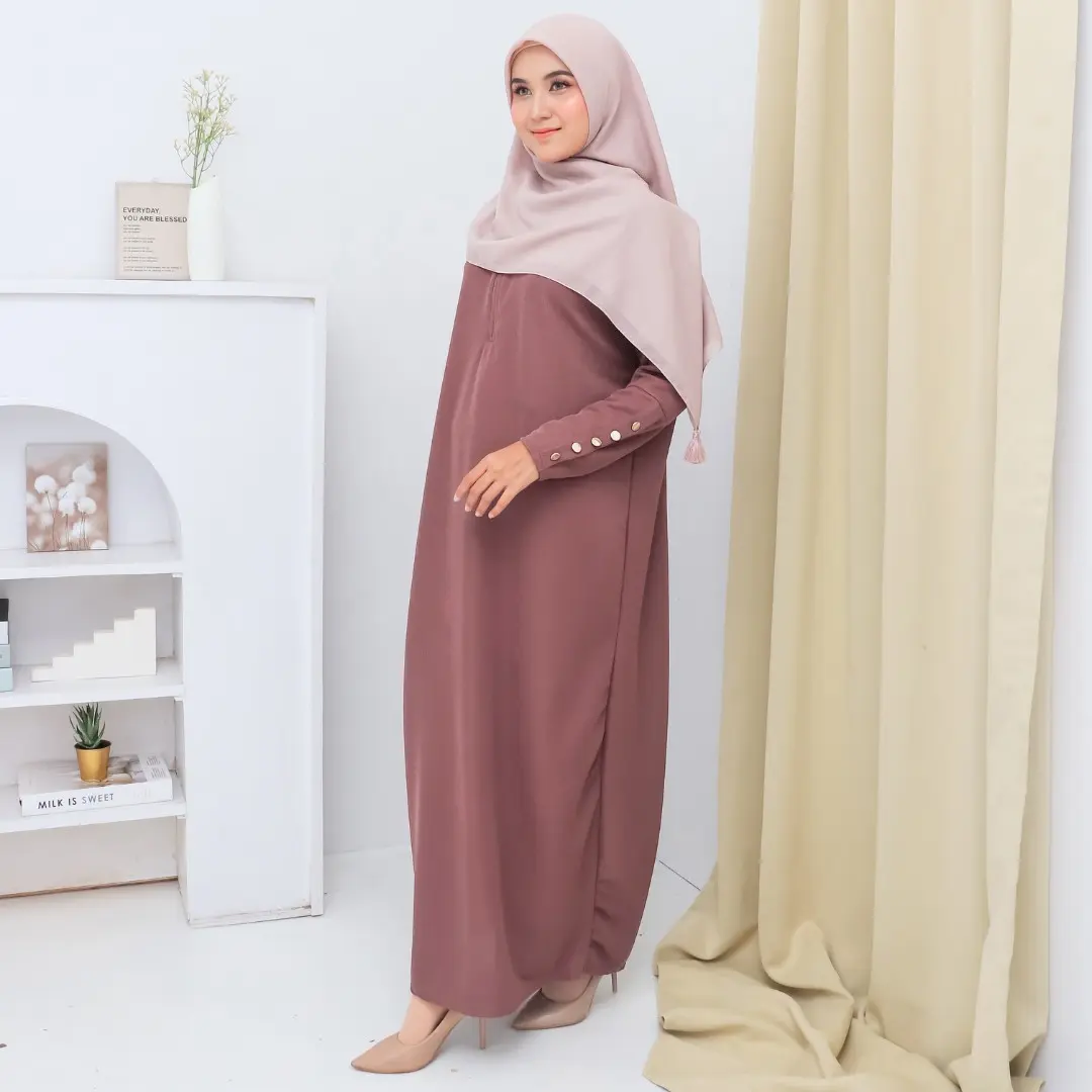 inara dress gamis knit - model lebaran 2025 mewah