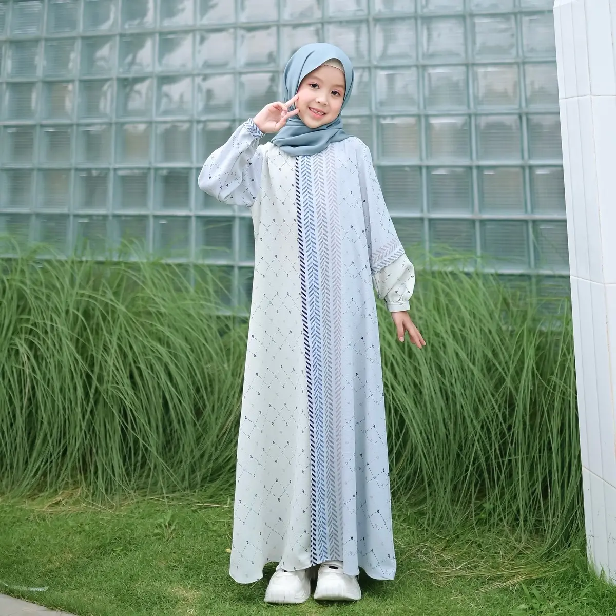 Rereyshop Faiza Dress Kids (Dress Anak Aja) Dress Sarimbit Anak Terbaru - Dress Anak Nyaman - Dress Anak Couple Ibu - Dress Anak Couple Keluarga - Dress Anak Lebaran - Baju Anak Lebaran