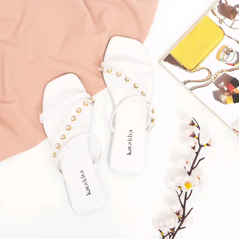 Maudy Flat Sandal Teplek Sandal Tali Wanita Empuk dan Tidak Licin 2
