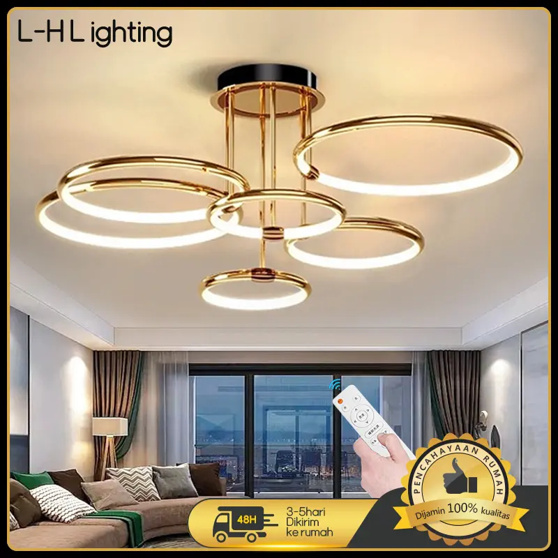 Lampu Gantung Baru LED Lampu Ruang Tamu Kamar Tidur Restoran Lampu Langit-langit Lampu Dekorasi Interior