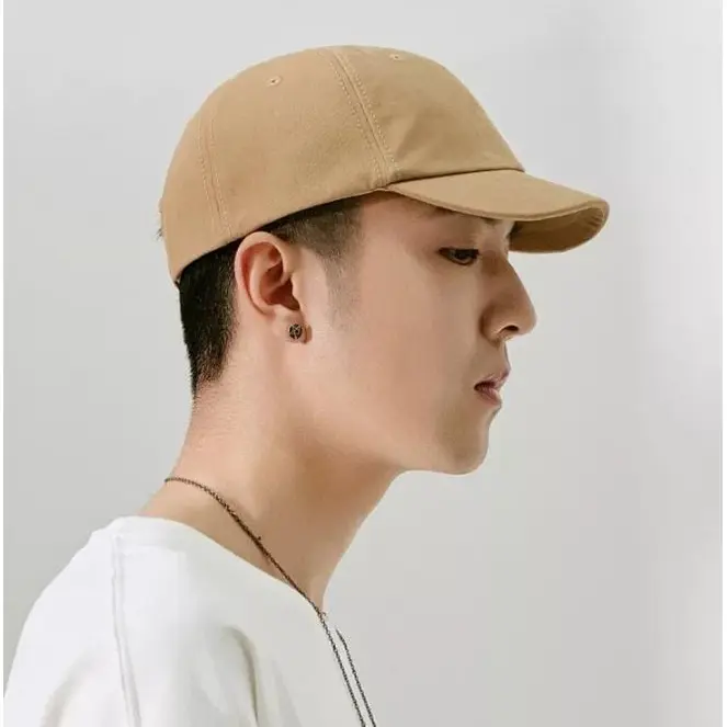 CUCI GUDANG - Topi Distro Polos Pria Baseball Korea Lidah Pendek - New Model Baru Keren Kekinian Viral Korean Jepang Style Termurah Terlaris Import Premium Berkualitas 1