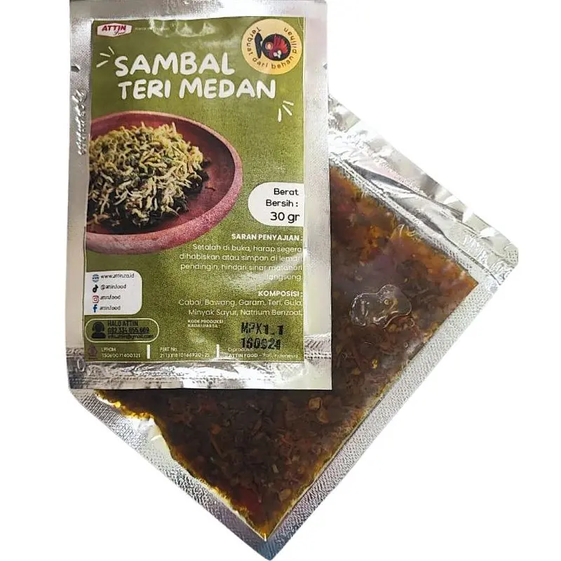 Sambal Teri Medan Sachet Siap Makan Alami