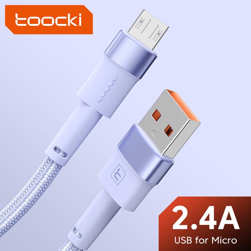  Cáp Micro USB Toocki Sạc Nhanh 2.4A Dây Dữ Liệu Micro Tương Thích Với Samsung S6 S7 Redmi Note Thích Hợp Cho Điện Thoại Và Tai Nghe Tương Thích Với iPad Dây Dữ Liệu USB 