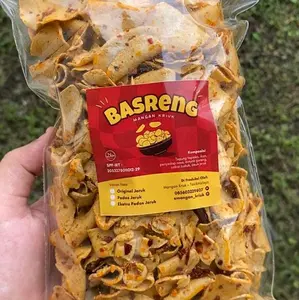 Basreng Original dan Pedas Daun Jeruk 250 Gram
