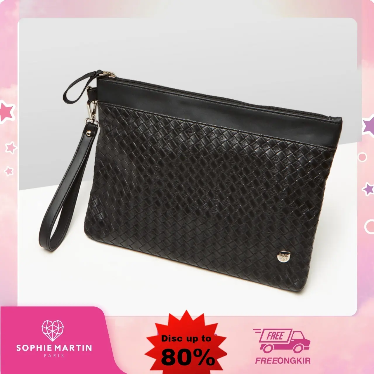 BRUNBRUN PARIS POUCH BAG WANITA KEYNIE PROMO Kulit