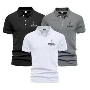 ￼Poloshirt 1Paket Isi 3PCS Kaos Kerah Premium Kaos Kerja Harian Santai Polo Shirt Pria Kancing