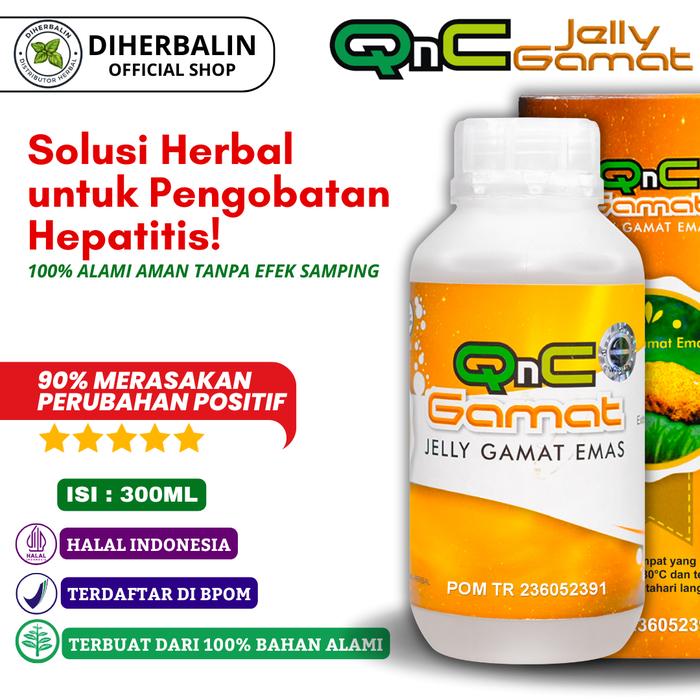 Gambar Obat Liver Hepatitis A B C Sirosis Hati Perut Bengkak Sakit Kuning - QnC Jelly Gamat 300ml dari Diherbalin Shop Kota Administrasi Jakarta Barat Tokopedia