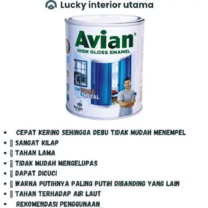 CAT MINYAK AVIAN HIGH GLOSS ENAMEL UKURAN 1 KG