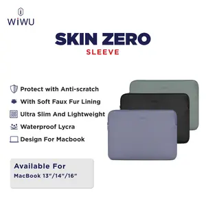 WiWU Laptop Tablet Skin Zero Sleeve 13" 14" 16" Laptop Sleeve Tablet Sleeve Untuk Pria Wanita Anti Shock Slimfit