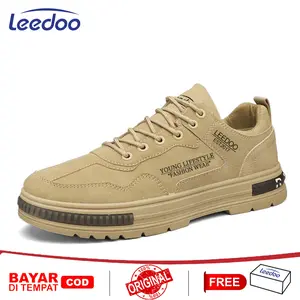 Leedoo Sepatu Pria Formal Casual Sepatu Running Cowok Nyaman Sepatu Karet Sneaker Shoes Lari MC441