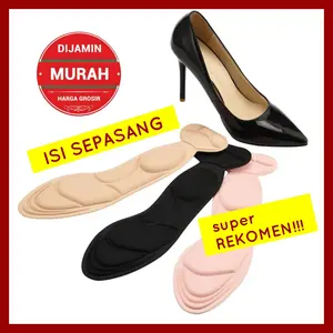 BEST QUALITY INSOLE SEPATU WANITA SOL SEPATU HEELS ALAS SEPATU KEBESARAN INSOLE IMPORT Hitam Shoe