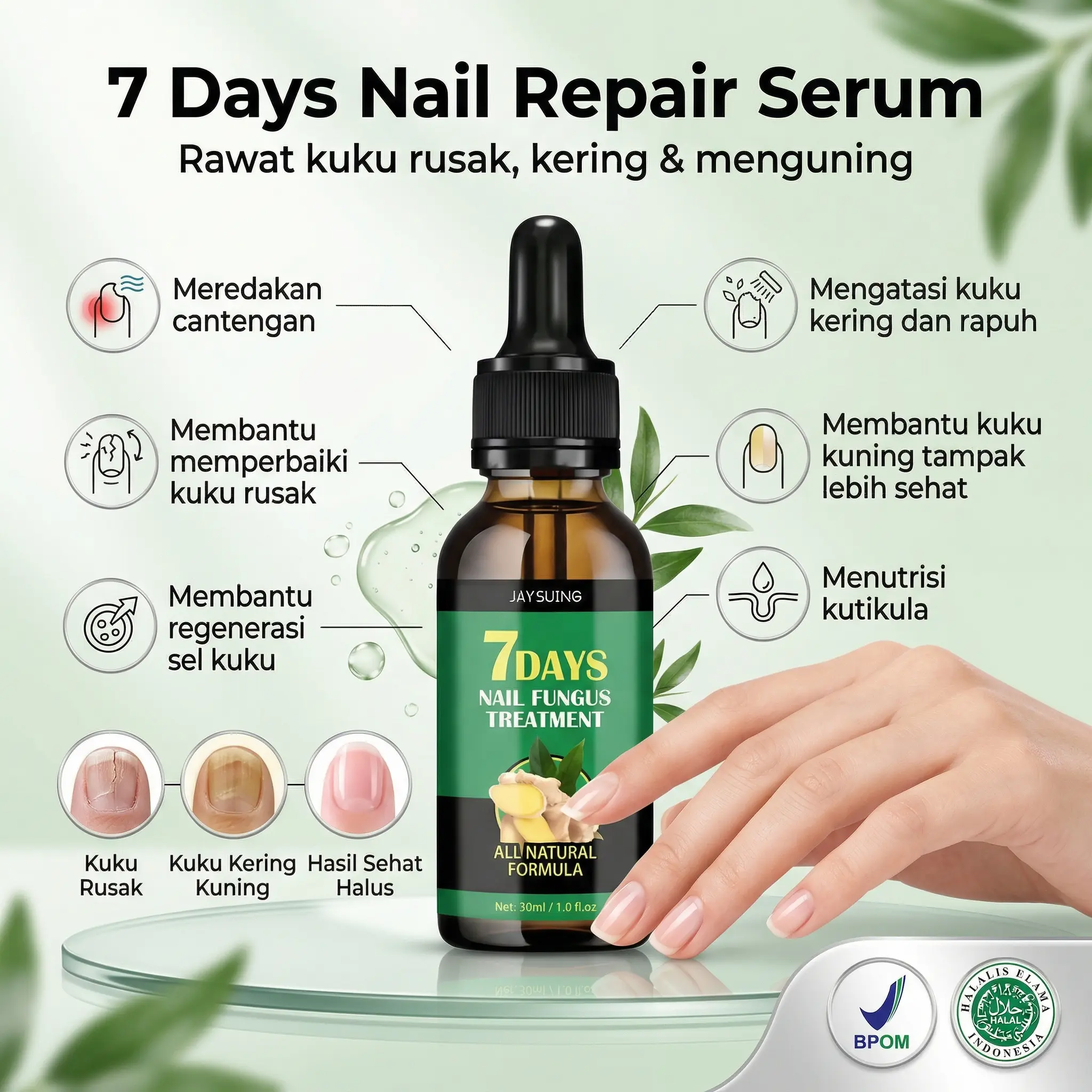 (GRATIS ONGKIR) Serum Anti Baklteri Serum Merawat Kuku dan Mengatasi Cantengan Bengkak Bernanah Menghitam