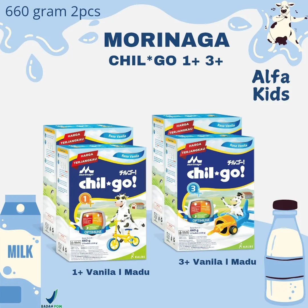 Susu Bubuk Powder Morinaga CHIL*GO Kemasan 660gr 2box