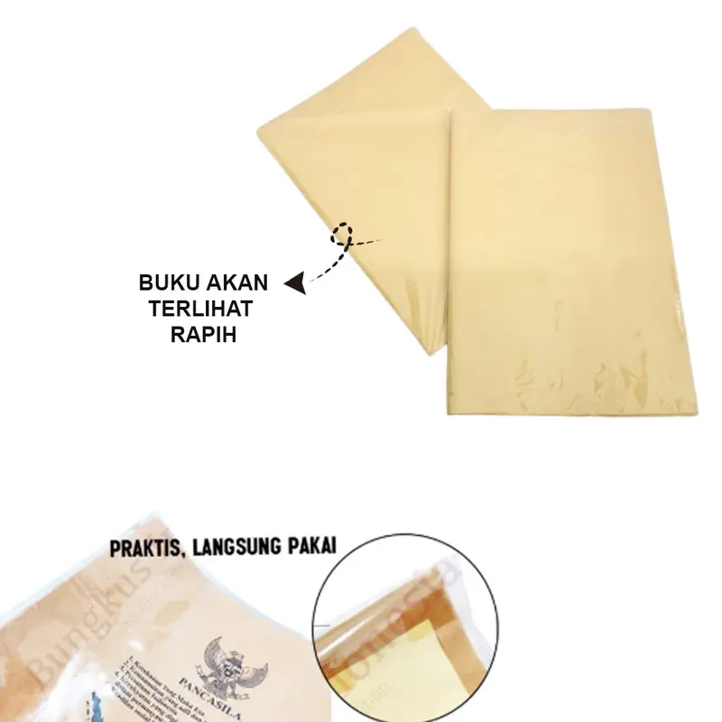 Sampul Buku Mika Kwarto / Boxy Mika Tebal isi 10 lembar Sampul Buku Sidu BENING KUARTO SIAP PAKAI 20 lembar Tebal Sampul Buku Tulis Plastik Mika 60 Lembar 3