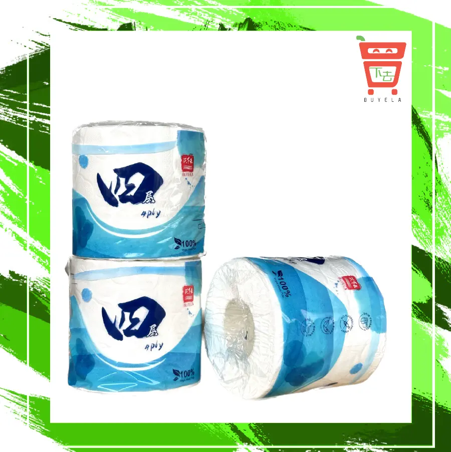 4ply Toilet Paper [40 Rolls For $23] Buyela 4ply Bathroom Toilet Paper Roll   , 1ctn= 40 rolls