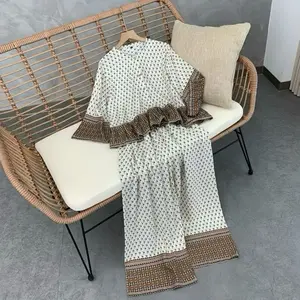 SETELAN WANITA TERBARU RAYON MOTIF | ONE SET CELANA KULOT JUMBO RAYON MOTIF