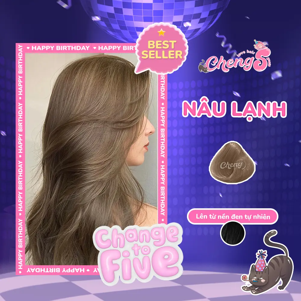 Thuốc Nhuộm Tóc Màu NÂU LẠNH Không Tẩy | Chenglovehair, Chenglovehairs