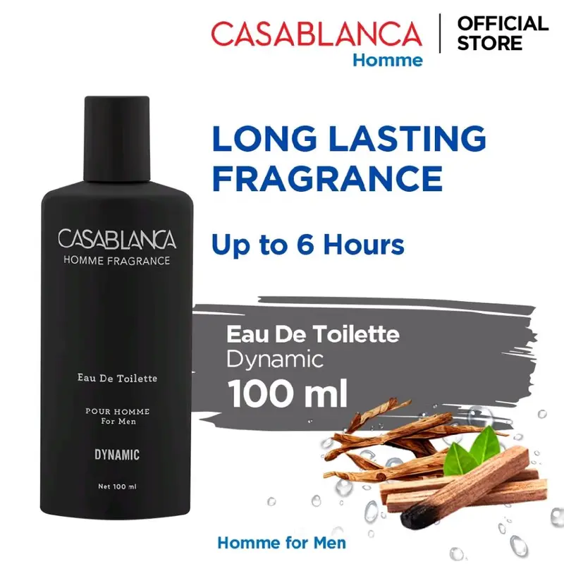 Casablanca Eau De Toilette Long Lasting Fragrance 100 ML / Casablanca EDT Homme 100 ML / Casablanca EDT Femme 100 ML/ 4