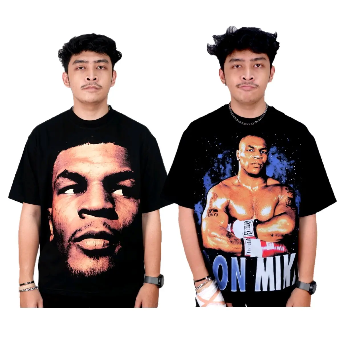 KAOS BOXING MIKE TYSON IRON MIKE OVERSIZED KATUN COMBED 20S