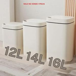 Basura inteligente con diseño estético para el hogar, basurero por inducción con tapa, basurero de gran capacidad para baño, regalo ideal para uso transfronterizo