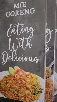 Product Review of HIASAN DINDING WALDECOR MAKAN BLACK MENU UKURAN 15 X 30 CM BISA CUSTOM from D**y 0